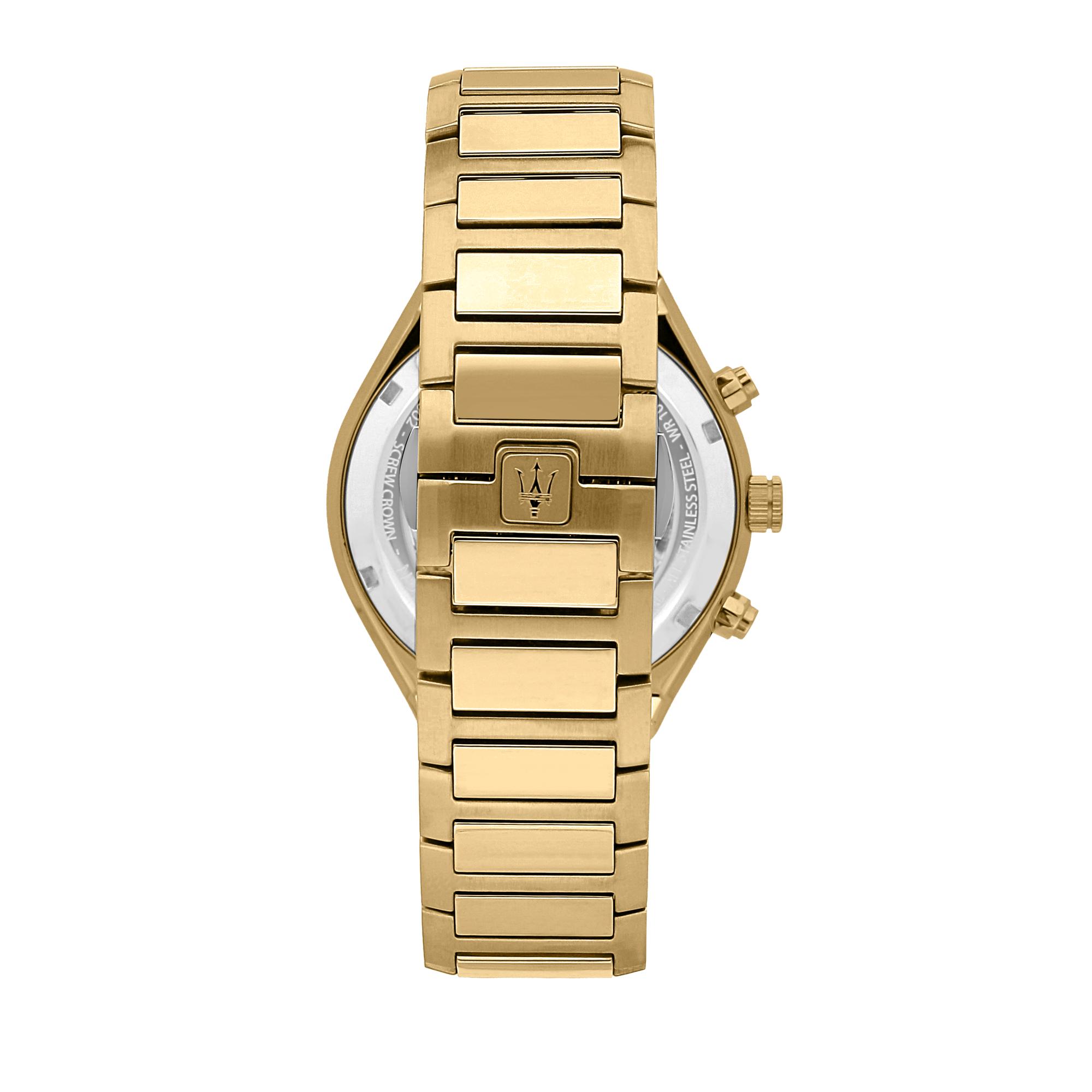 Maserati Herren Armbanduhr STILE 45 mm Armband Edelstahl 