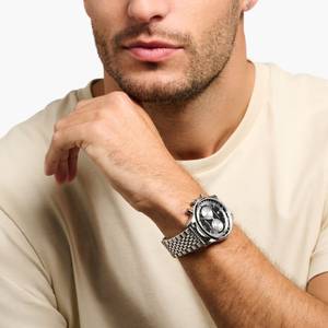 Thomas Sabo Orologio Uomo WA0106-208-203: Quarzo E Cinturino In Silicone