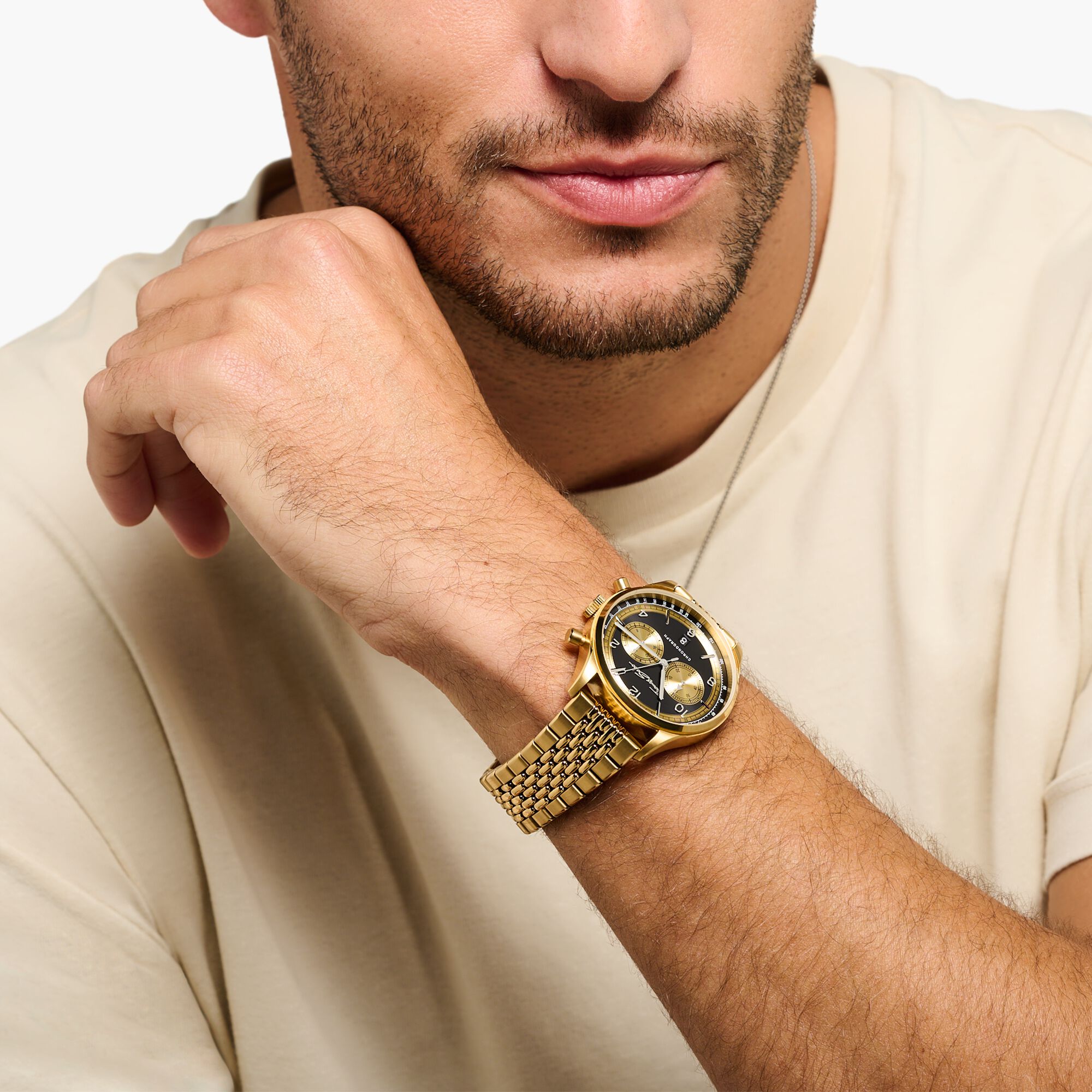 Thomas Sabo Rebel At Heart Chronograph WA0358-201-203 - Orologio Cronografo Uomo 43 Mm