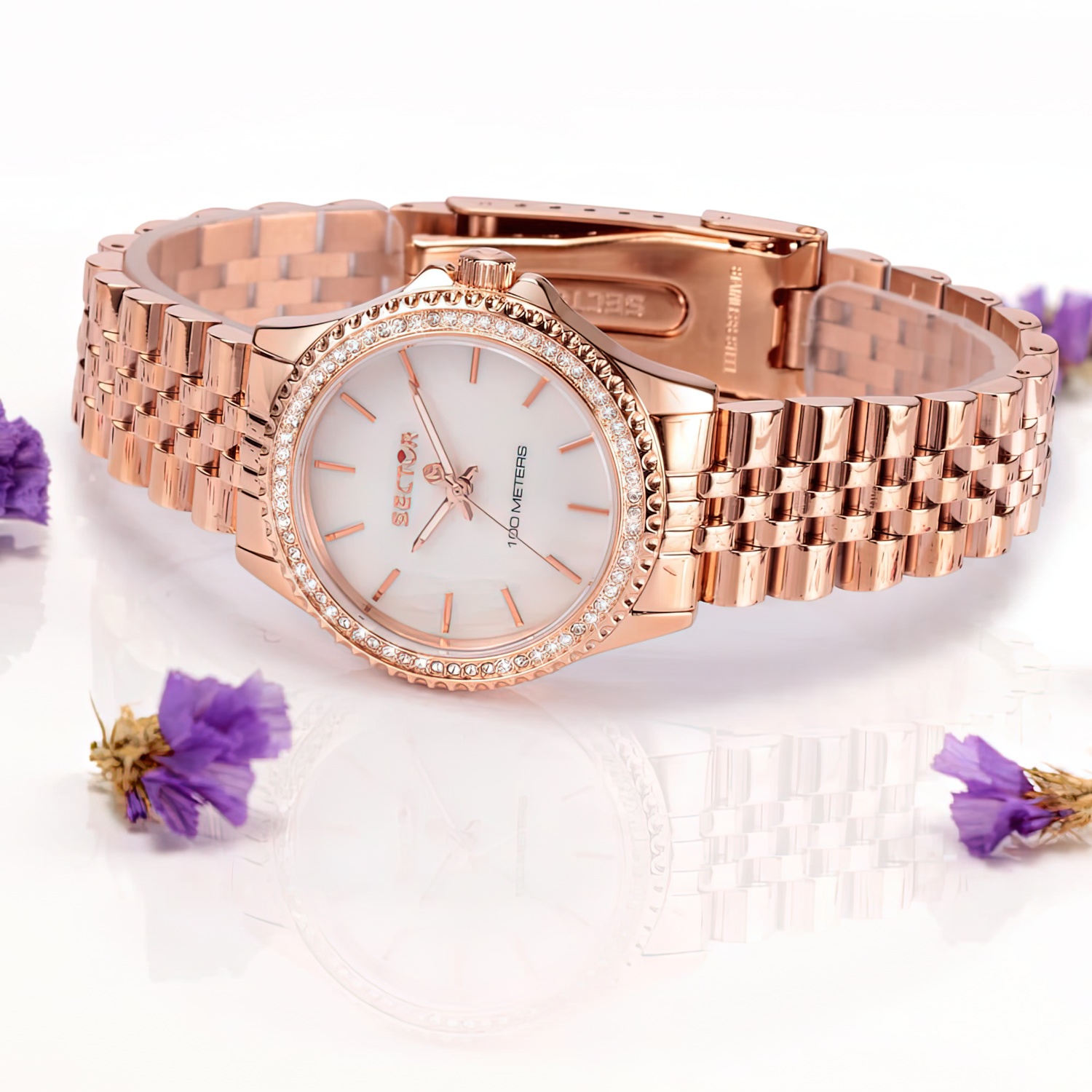 SECTOR Damen Armbanduhr 230 32MM 3H WHITE MOP DIAL BRACELET RG