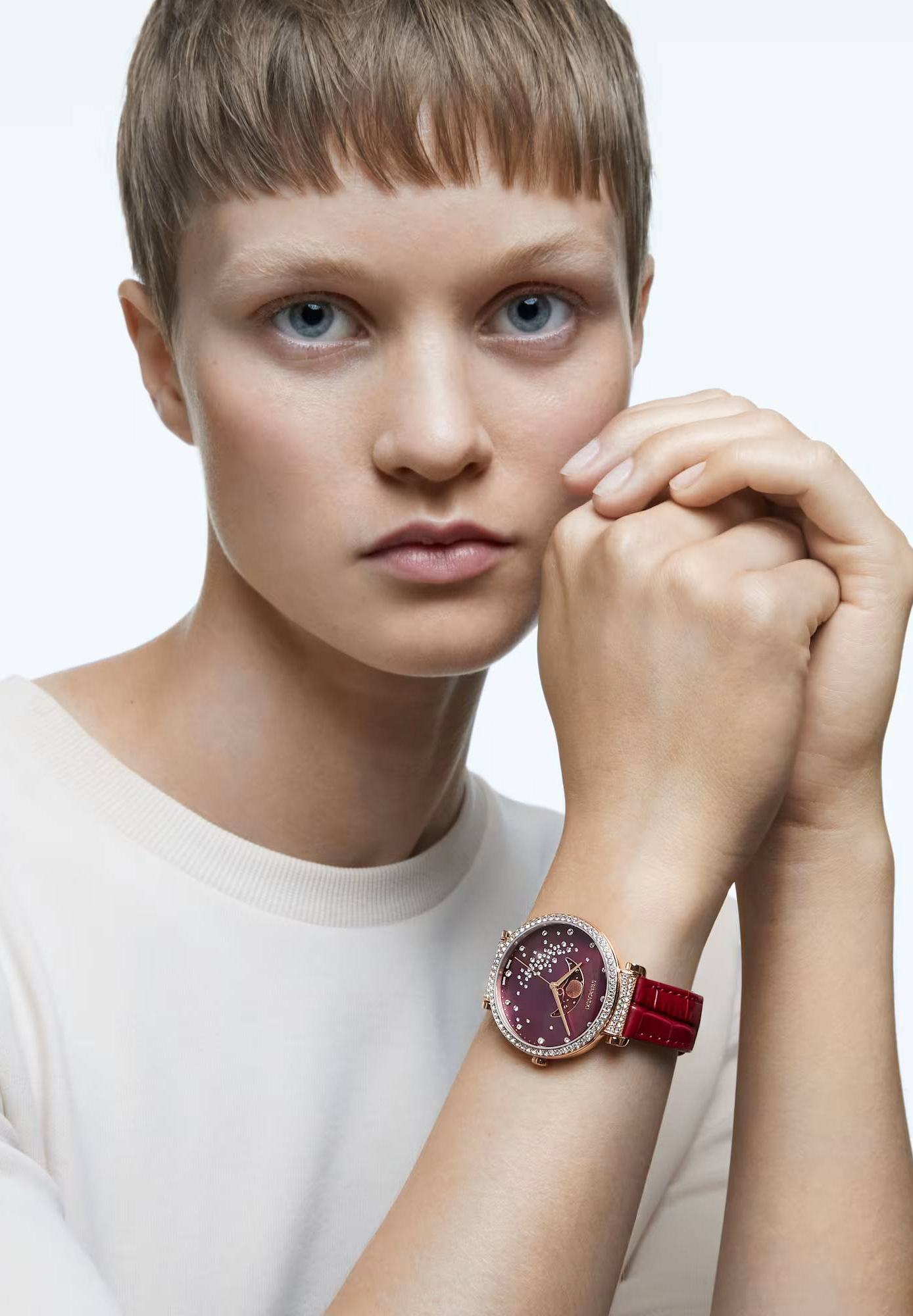 Swarovski Damen Armbanduhr Passage Moon Phase Uhr Schweizer  