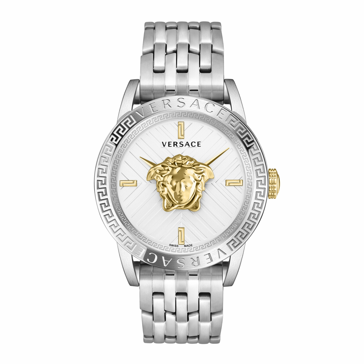 Versace Herren Armbanduhr 43 mm Armband Edelstahl CODE RESTYLING ...