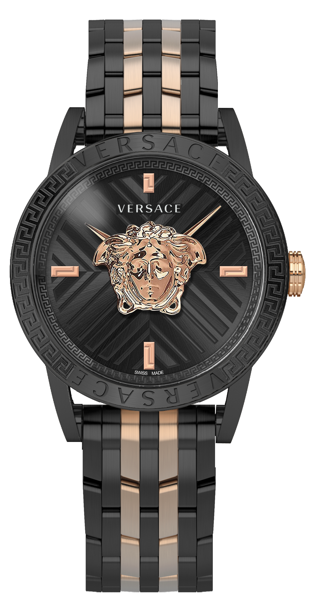 Versace Herren Armbanduhr 43 mm Armband Edelstahl CODE RESTYLING ...