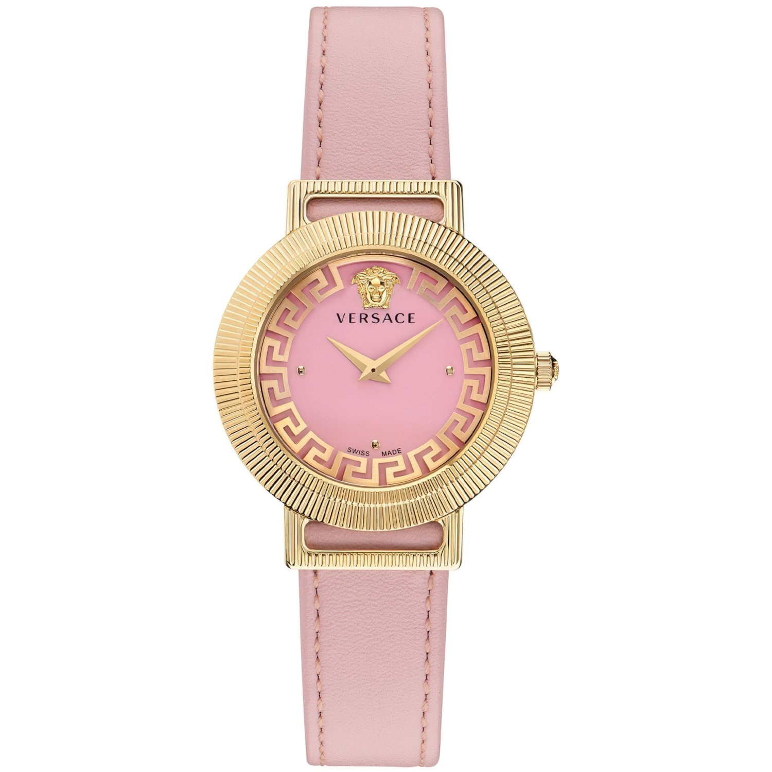 Versace Damen Armbanduhr 36 mm Armband Leder GRECA CHIC | Watchroom24