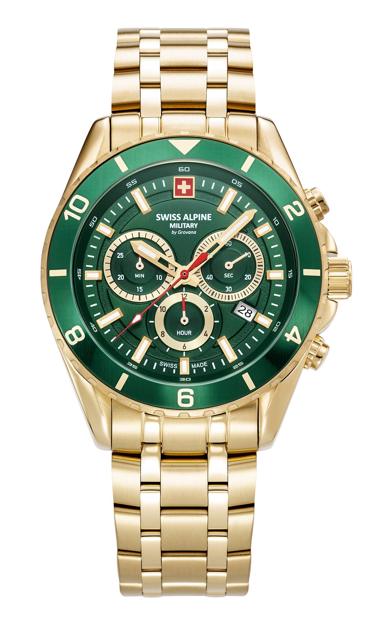 Swiss Alpine Military Herren Armbanduhr Chronograph Sierra Chrono
