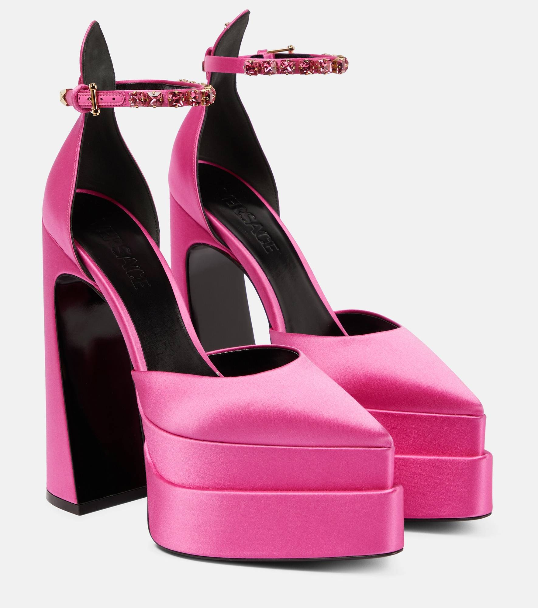 Pink Gianni Versace Bademantel Versace Damen High Heels Medusa
