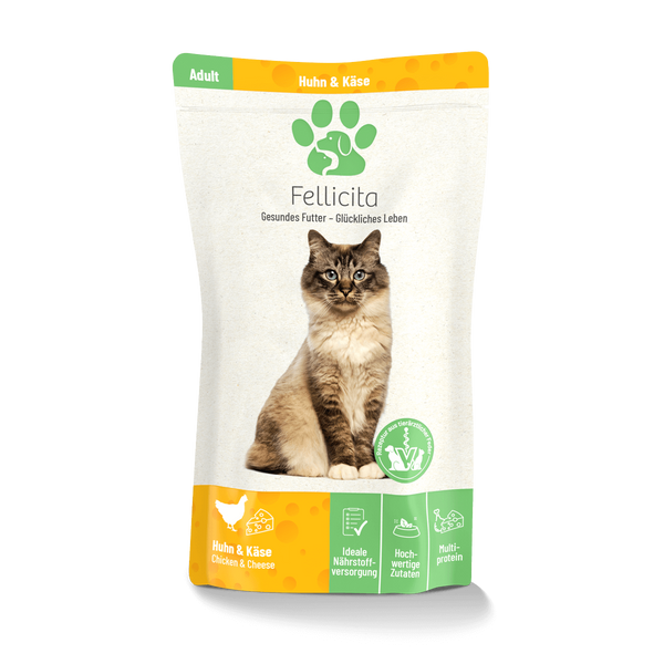 Katzennassfutter Probierpaket Pouches fr adulte Katzen 95g/100g | Fellicita