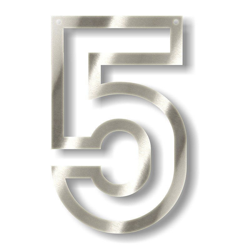 Silber Acryl Zahl 5 van harte Dekoration für Party