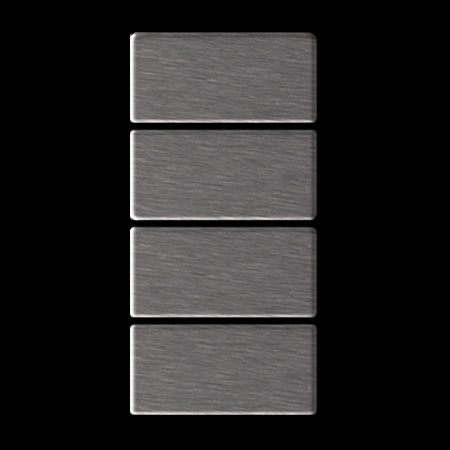 Carrelage hexagonal mosaique en acier inox pour mur cuisine ou sol Rossini