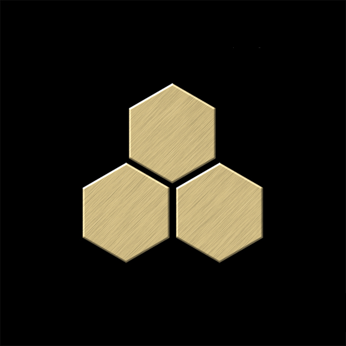 Mosaik MUSTER S-Honey-Ti-GB | Kollektion Honey Titan Gold gebürstet