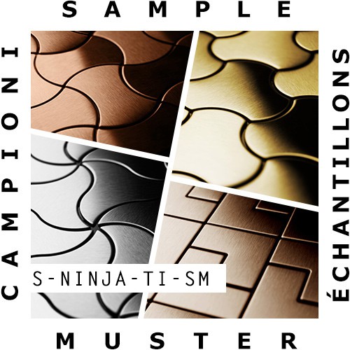 Mosaik MUSTER S-Ninja-Ti-SM | Kollektion Ninja Titan Smoke hochglänzend