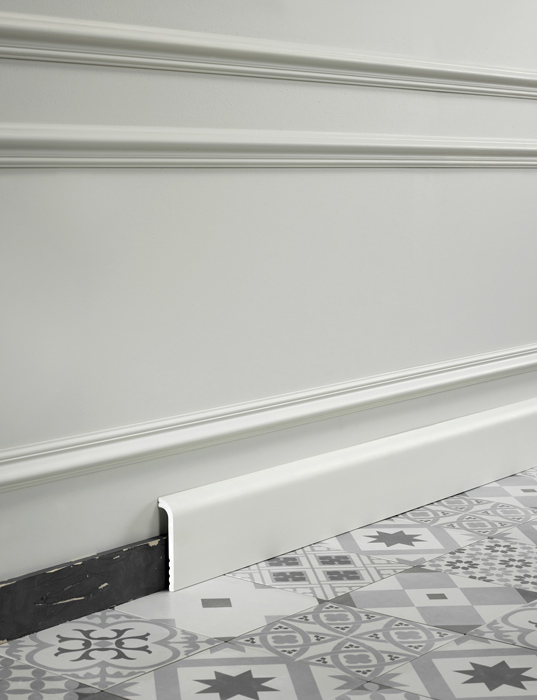 Wand- und Friesleiste Orac Decor PX175 AXXENT Zierleiste Stuckleiste Modernes Design weiß