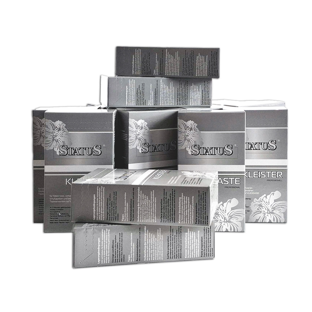 STATUS PROFI Kleister | Kleber für schwere normale Vlies-Tapeten Malervlies Vlieskleber | 1 Karton 5 kg