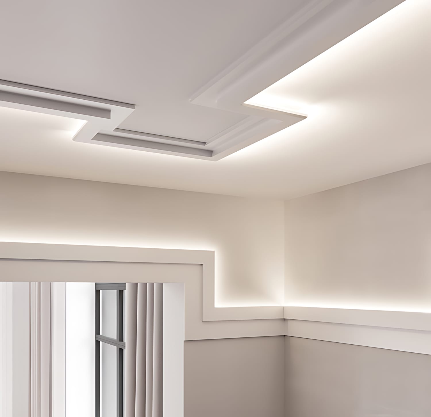 Detalle moldura e iluminación led enmarcando armario – Reformas y  Decoración de Interiores en León