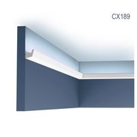 Cornisa Orac Decor CX189 AXXENT Moldura para luz indirecta Perfil de estuco dise/ño moderno blanco 2 m