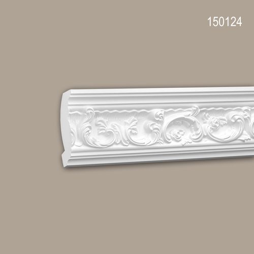 Cornice Moulding 150124 Profhome Decorative Moulding Crown Moulding Coving  Cornice Rococo Baroque style white 2 m