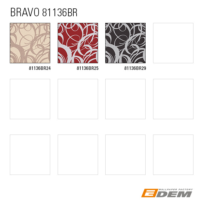 EDEM 81136BR25 Grafik Tapete geprägt mit abstraktem Muster und metallischen Akzenten 10,65 m2