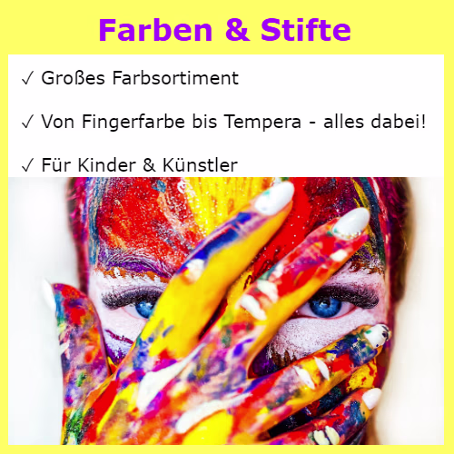 Farben und Stifte kaufen