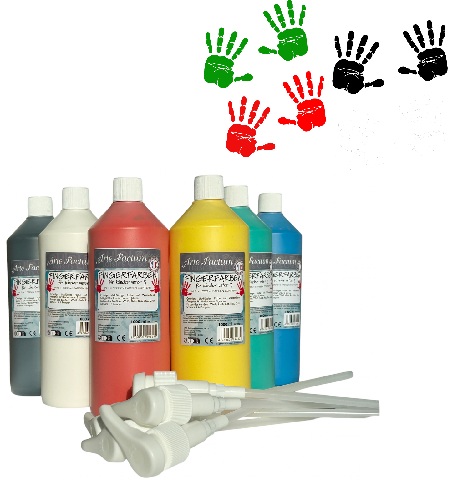 Arte Factum Fingerfarben - U3 Fingermalfarbe für Kinder unter 3 Jahre kaufen