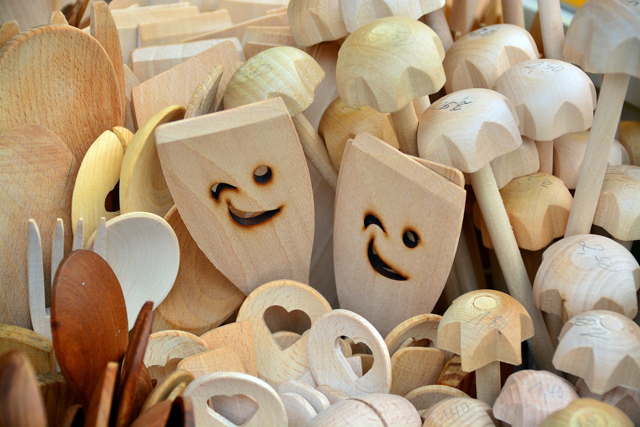 Holz Pfannenwender zum Kochen, Backen und Bemalen kaufen