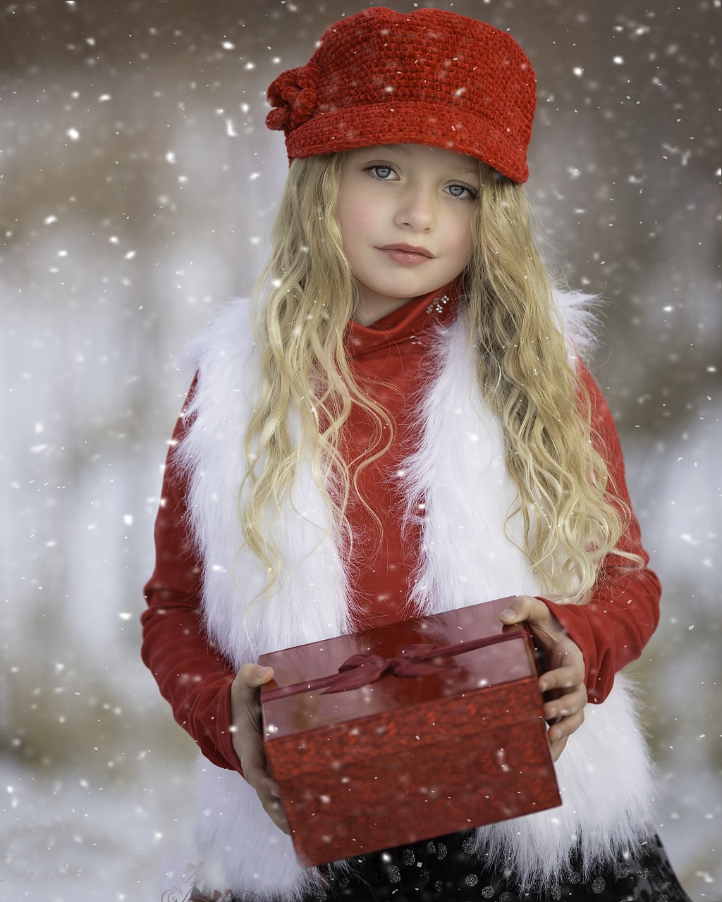 Winter Weihnachten basteln Kinder