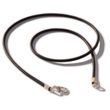 Kautschukband Hals-Kette mit Verschluss - schwarz 44 cm