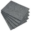 5x Prickelfilz, Filz-Unterlage zum Prickeln & Filzen, 20x15x1cm, grau