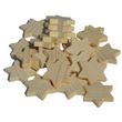 25 Holzsterne Streudeko Holz natur 2cm - Tischschmuck Weihnachten Sterne aus Holz