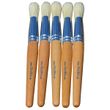 5er Set Stupfpinsel Schablonierpinsel & dicker Kinderpinsel - runde Borsten Ø1,3cm