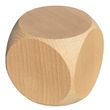 Blanko Holzwürfel Gebetswürfel Blanko-Würfel Holz unbedruckt, Buche roh, 60mm
