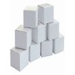 20 Blanko Geschenkschachteln Würfelboxen 6x6xH12,5cm Karton weiß zum Bemalen