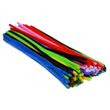 Chenilledraht - 100 Pfeifenputzer bunt Ø 6mm 30cm - Biegeplüsch Mischpackung
