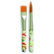 Kinderpinsel Set - 2 Stk - bunt marmorierter Stiel, hinten abgerundet