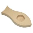 Teelichthalter Fisch aus Holz natur 16cm, ideal zum Selbstgestalten