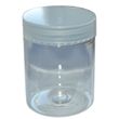 5 PET Dosen mit Deckel zu je 250ml - transparent, glasklar