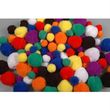 Pompons 96 Stück - Pom Poms bunt gemischt, verschiedene Farben & Größen