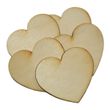 10 Holzherzen natur 7cm - Hochzeit Streudeko Namensschild zum Basteln & Beschriften