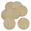 10 Holzscheiben rund, 5cm - Namensschild Holz zum Basteln Bemalen Beschriften