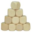 Blanko Holzwürfel 30mm, 10 Stück - Gebetswürfel Blanko-Würfel Holz unbedruckt