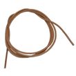 Lederband rund, Ø 2mm, geschnitten 1m - natur (ungefärbt, hellbraun)