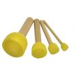 4er Set Stupfpinsel Schablonierpinsel - Schablonierstempel Ø 15-20-30-45mm