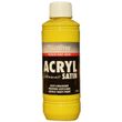 Acrylfarbe seidenmatt Primär-Gelb 250ml Flasche - Piccolino Acryl Satin, Premium Hobby Color