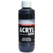 Acrylfarbe seidenmatt Schwarz 250ml Flasche - Piccolino Acryl Satin, Premium Hobby Color