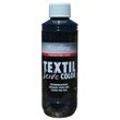 Seidenmalfarbe Schwarz 250ml - Seidenfarbe Piccolino Textil Color - Textilfarbe Seide