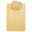 Notizblockhalter Holz - Klemmbrett Marienkäfer - Holz natur zum Selbstgestalten 12x18cm