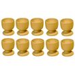 10 Holz Eierbecher zum Bemalen, Höhe 50mm