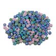 100 Polymerperlen - flache Scheibenperlen Blumen Ø 10mm 5x20 Stk sortiert