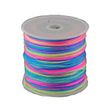 Makramee Garn Neon Multicolor - Knüpffaden mehrfarbig Polyester Ø 1mm, 100m