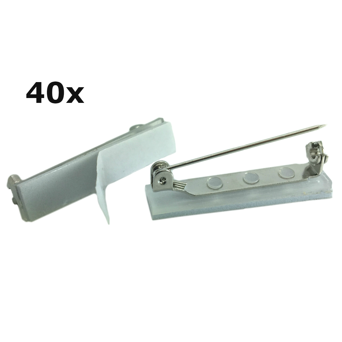 40 épingles De Sûreté En Plastique Pour Corsages - Forme Triangulaire En T, Taille 2,8x7 Cm, Pour Mariages Et Cérémonies