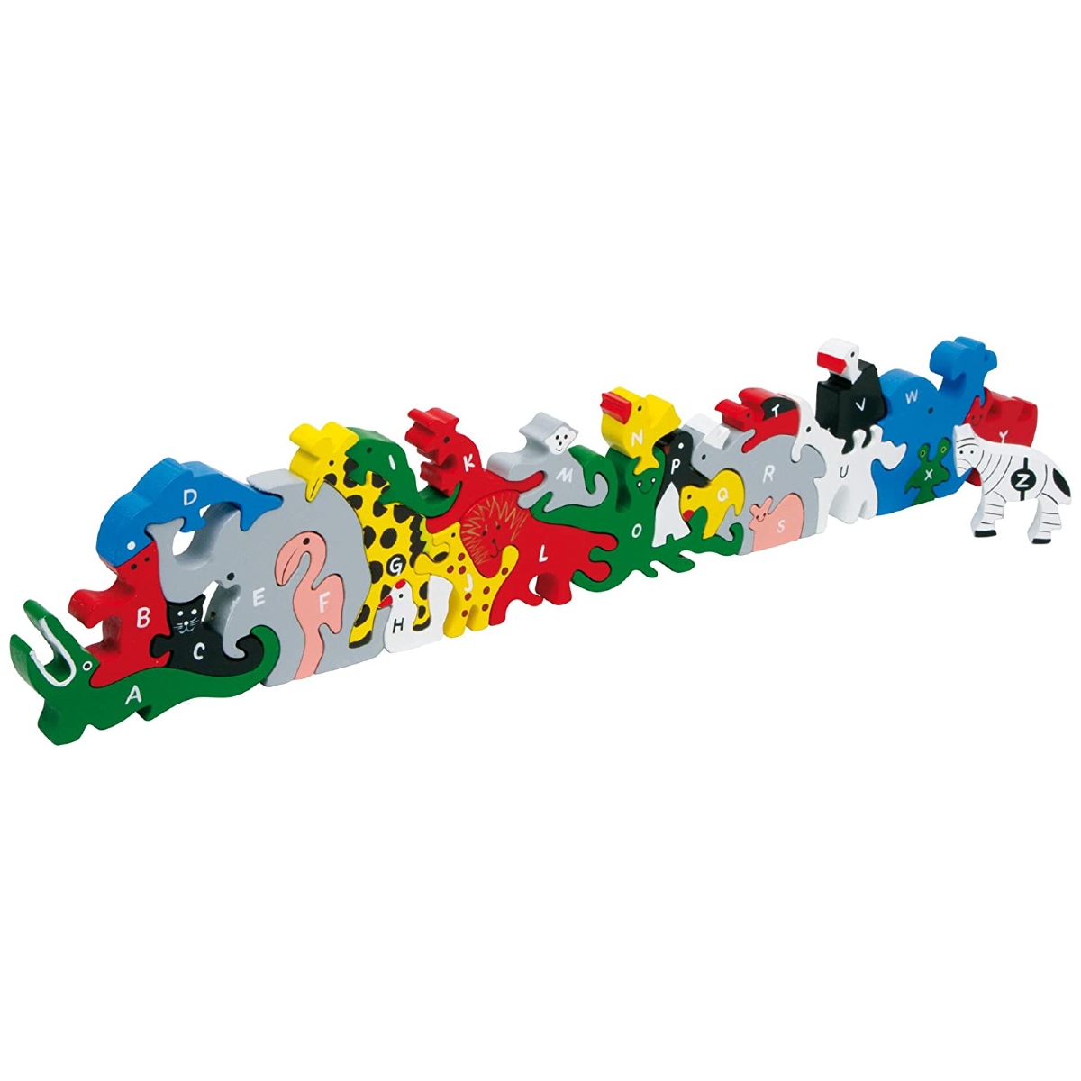 Puzzle 3D en bois animal pour adultes et enfants 28_ multicolore